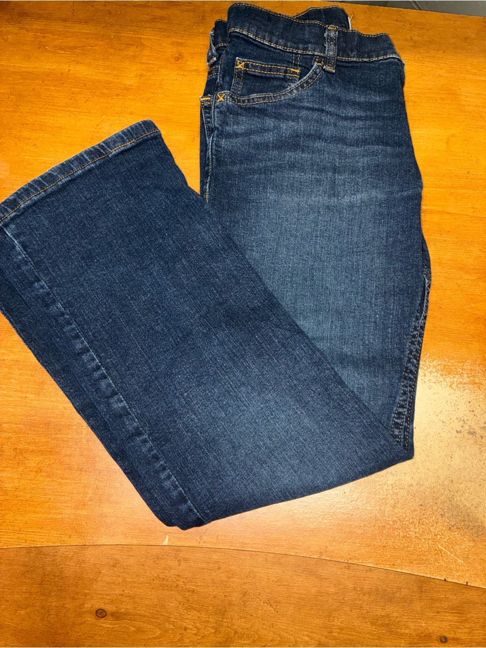 Wrangler Dark Blue Kids Bootcut Jeans